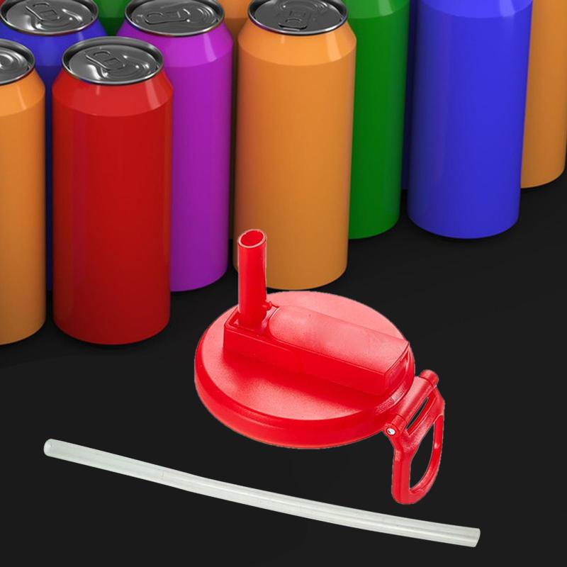 楽天市場】ストロー付き缶キャップ ジュース缶用 蓋の密封機能付き