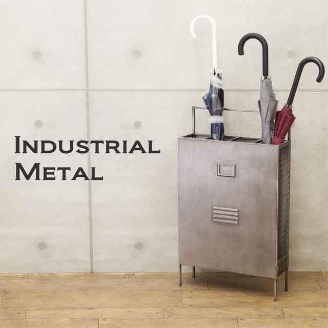 楽天市場】インダストリアルメタル [アンブレラスタンド II] 傘立て