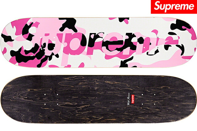 楽天市場】SUPREME CAMO LOGO SKATEBOARD PINKSupreme シュプリーム