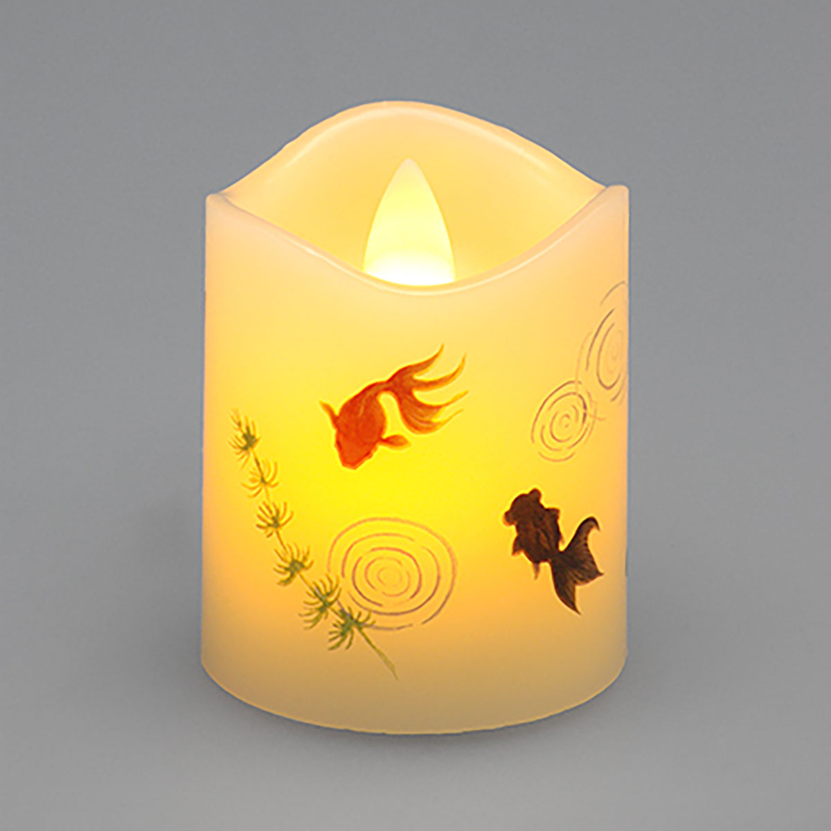 楽天市場】いろはあかりSS キンギョ 金魚 火を使わないろうそく 仏具