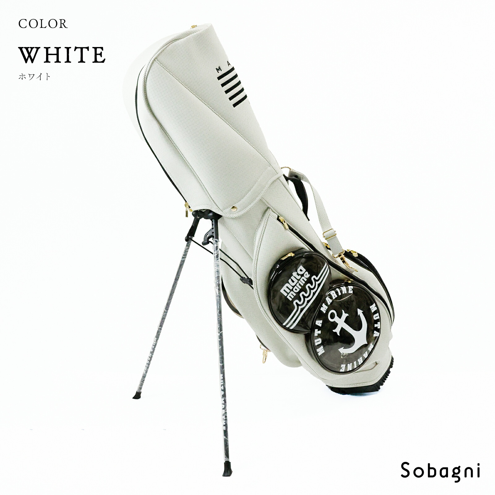 楽天市場】muta marine ムータ ゴルフバッグ 8.5インチパンチング合皮