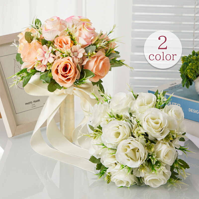 楽天市場】ウェディングブーケ ウエディングブーケ オーバルブーケ