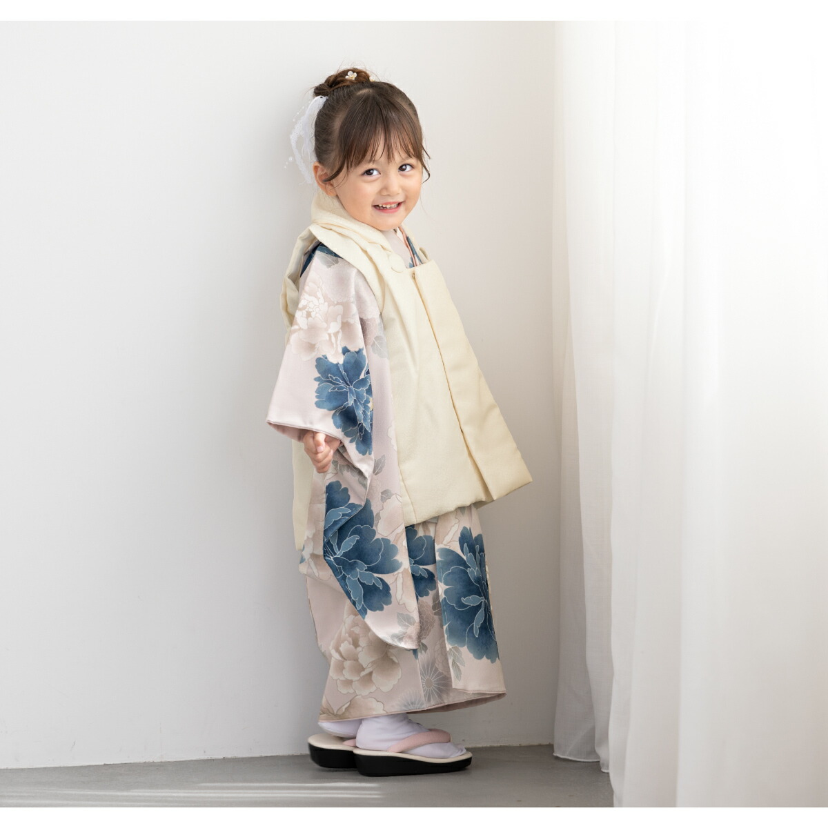 楽天市場】七五三 着物 3歳 女の子 着物セット 被布 襦袢 草履 巾着