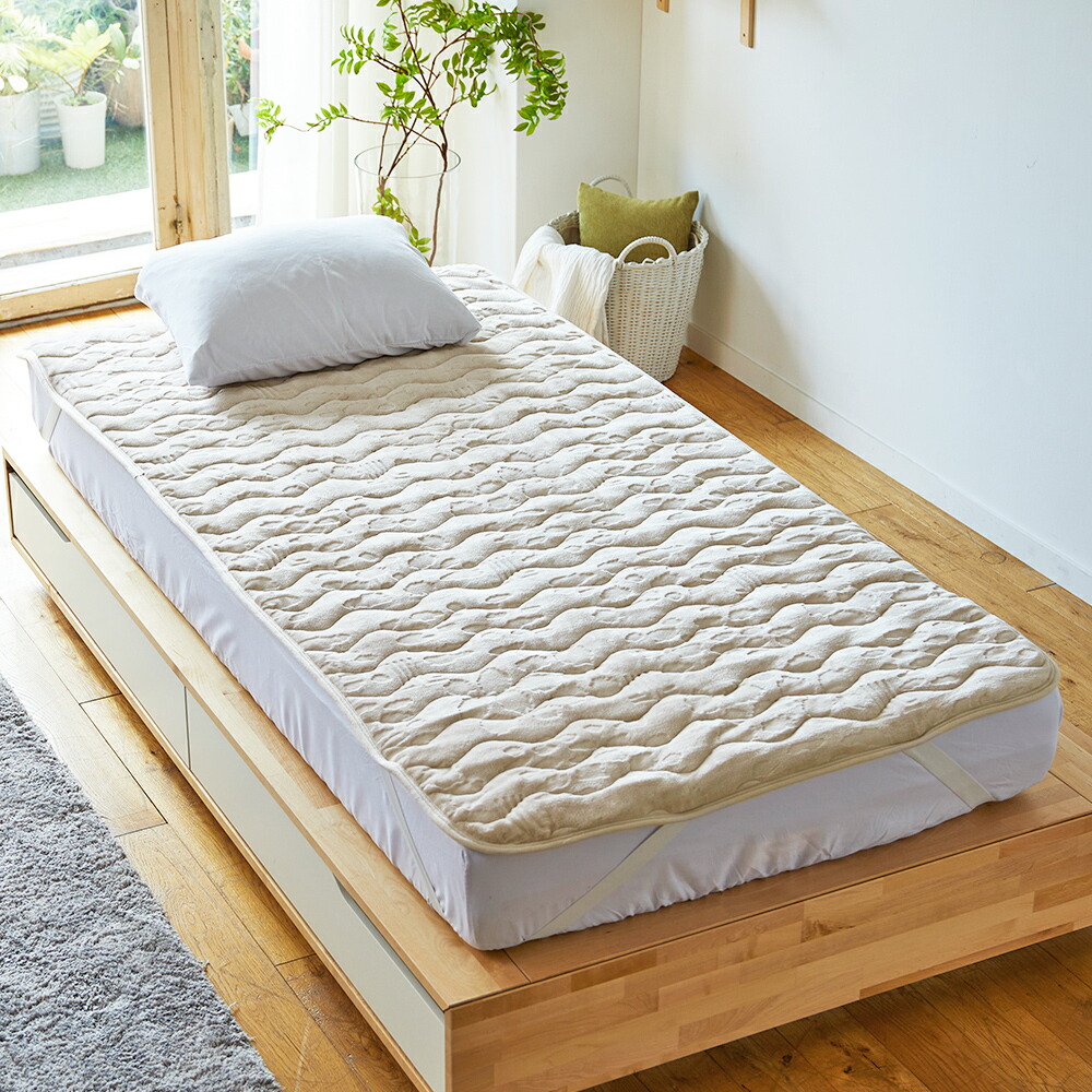 楽天市場】フランネルパッドシーツ 敷きパッド シングル 100×205cm