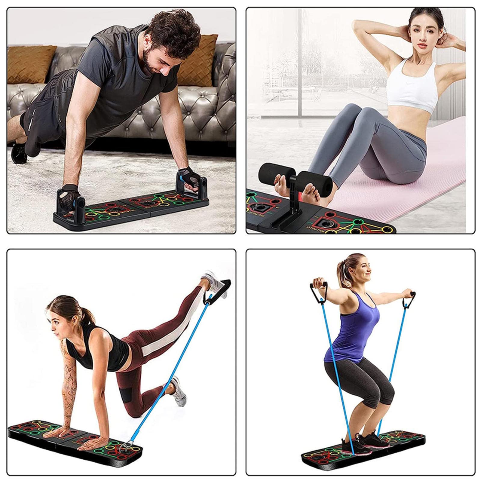 楽天市場】プッシュアップボード 5種類のトレーニング器具搭載 筋トレ