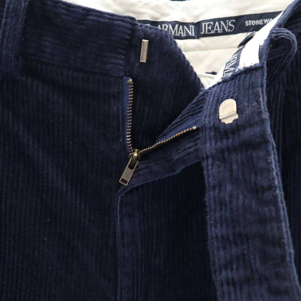 GIORGIO ARMANI GOLF コーデュロイパンツ 40 紺 デサント製 GIORGIO