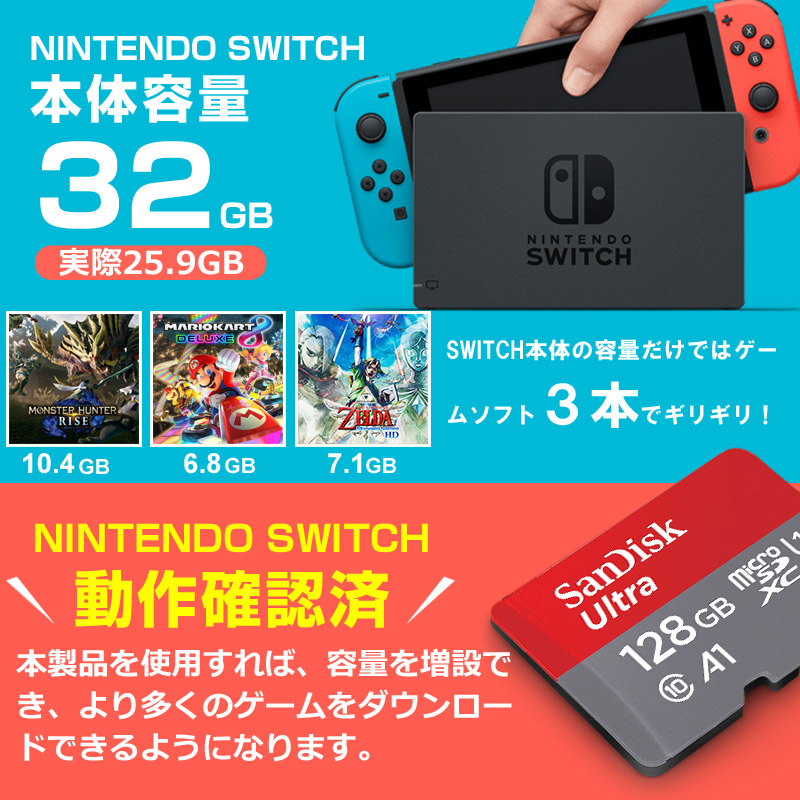 楽天市場】＼連続ランキング1位獲得／microSDXC 128GB R:140MB/s