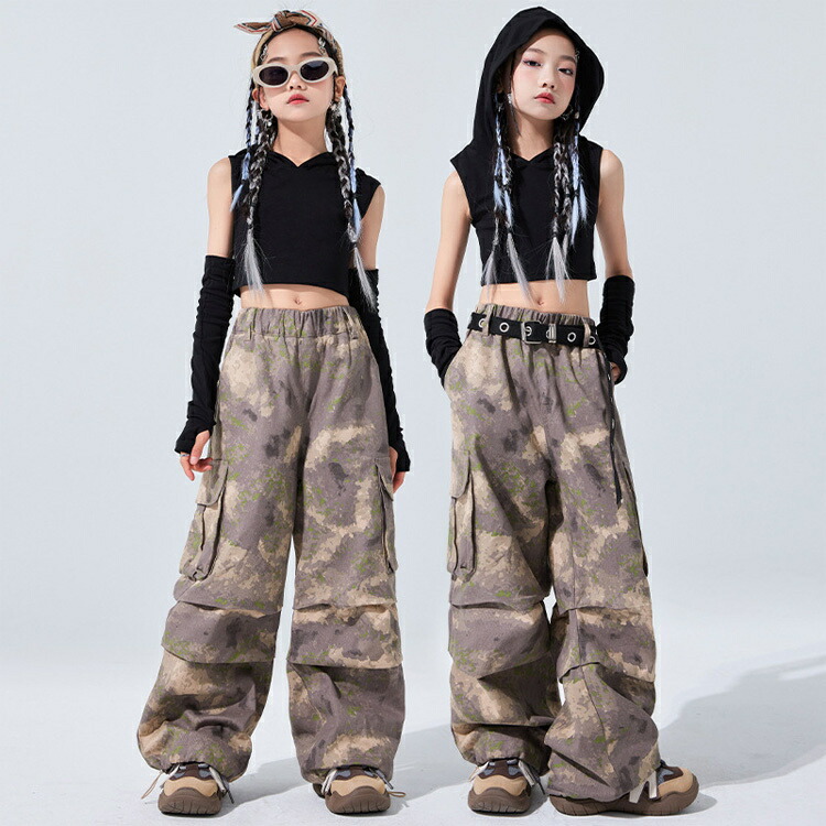 楽天市場】チアガール へそ出し ノースリーブ パーカー キッズ ダンス