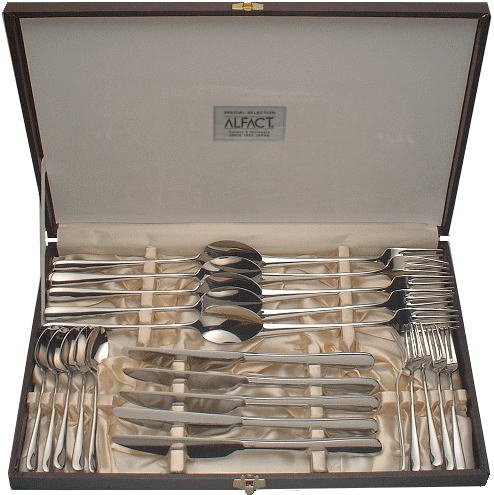 楽天市場】ALFACT パークアベニュー ディナーセット25pc カトラリー