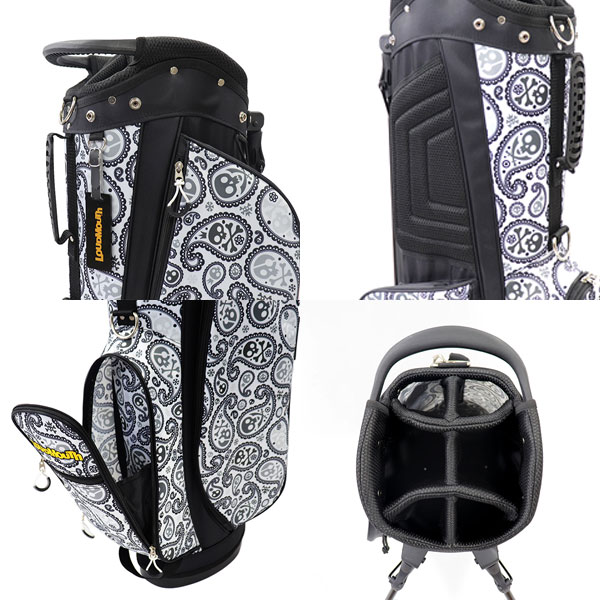 ラウドマウスシャガデリックシルバー刺繍柄ゴルフバッグラウドマウス