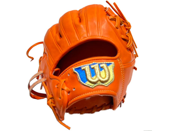 Wilson 硬式グローブ オレンジ クマのロゴ Wilson 硬式グローブ