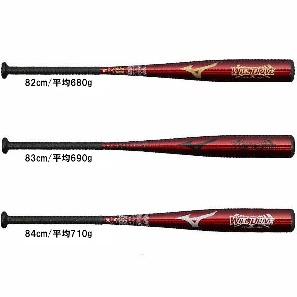 楽天市場】野球 バット 軟式用 金属製 ミズノ ウィルドライブ レッド