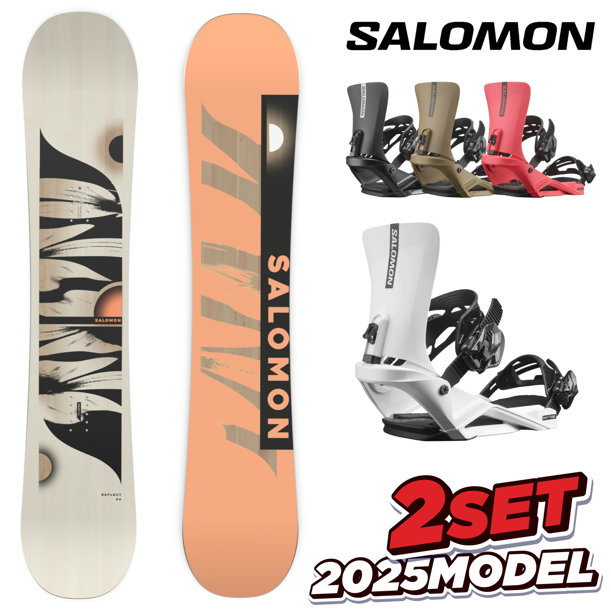 楽天市場】24-25 サロモン スノーボード 2点セット SALOMON REFLECT