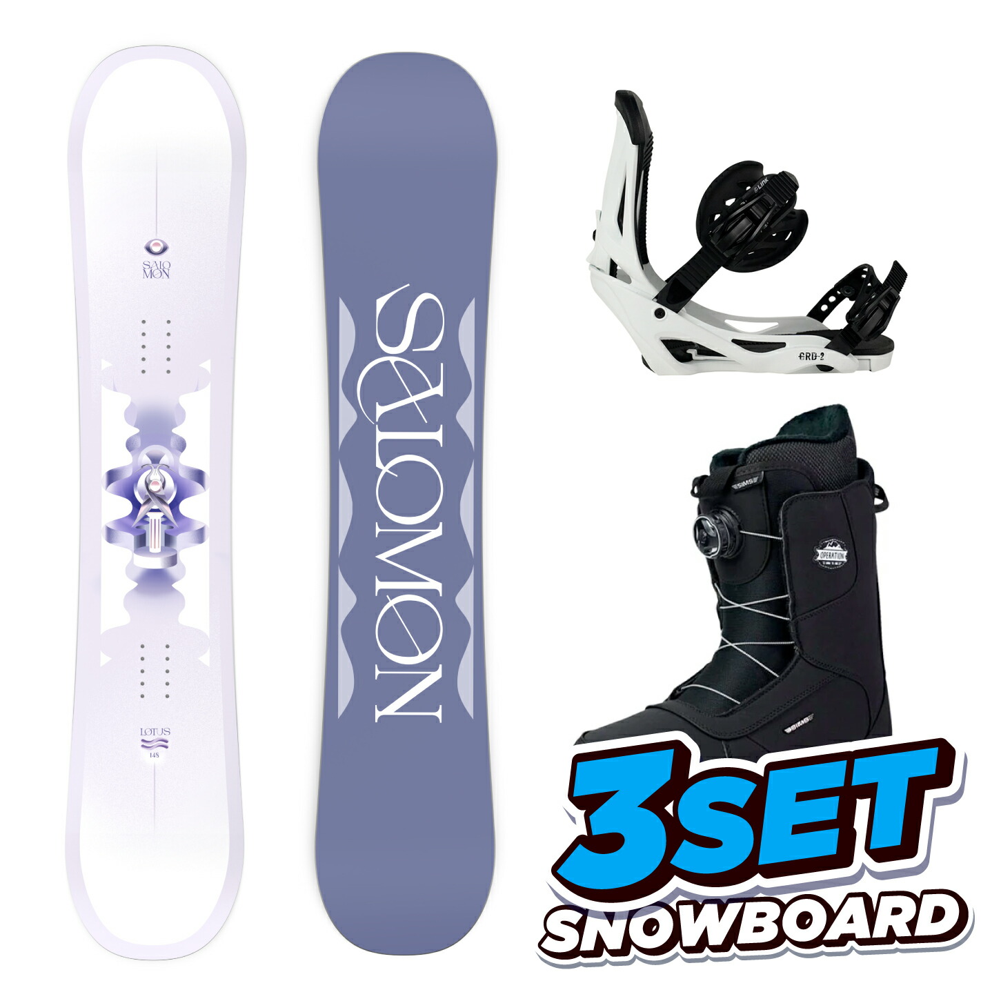 スノーボード 3点セット salomon」の人気商品一覧 | 安い商品を通販