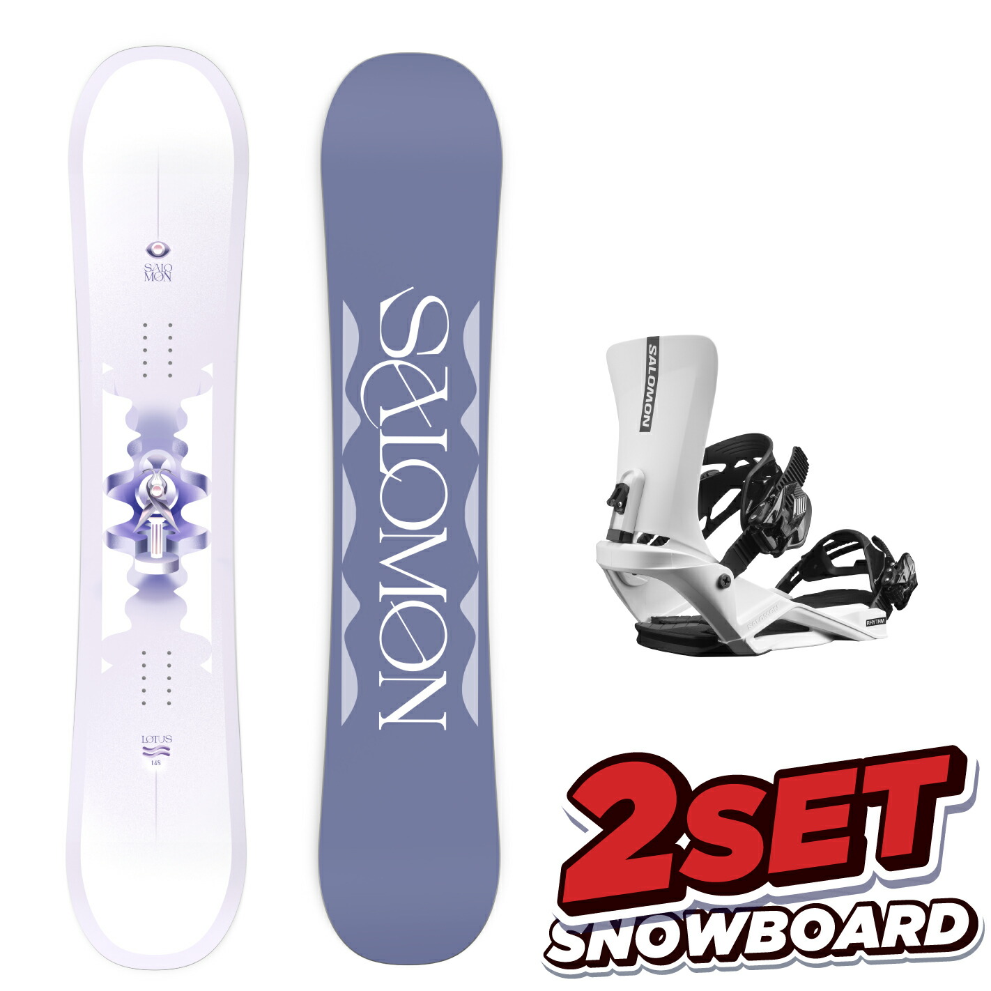 楽天市場】25-26 サロモン スノーボード 2点セット SALOMON LOTUS