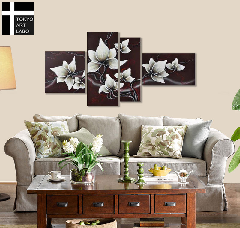 楽天市場】絵画 花 風水 インテリア 手描きの質感と風合い 上質で