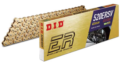 楽天市場】DIDチェーン 520ERSV 120L ゴールド ZB(カシメタイプ