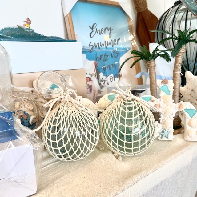 楽天市場】網入りビン玉、浮き球、浮き玉 レトロ ガラス玉 約10cm2個