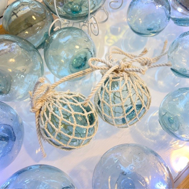 楽天市場】網入りビン玉 浮き球 浮き玉 レトロ ガラス玉 約6cm 2個