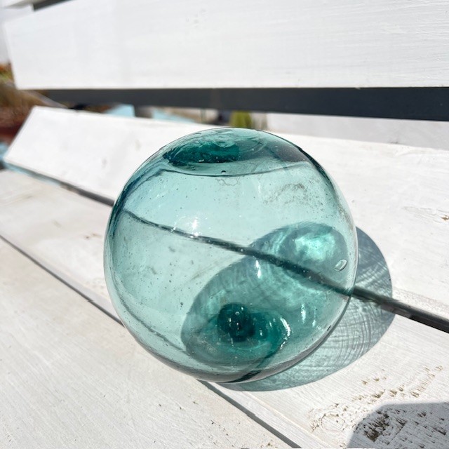 楽天市場】ビン玉、浮き球、浮き玉 レトロ ガラス玉、約10cm 1個「95mm