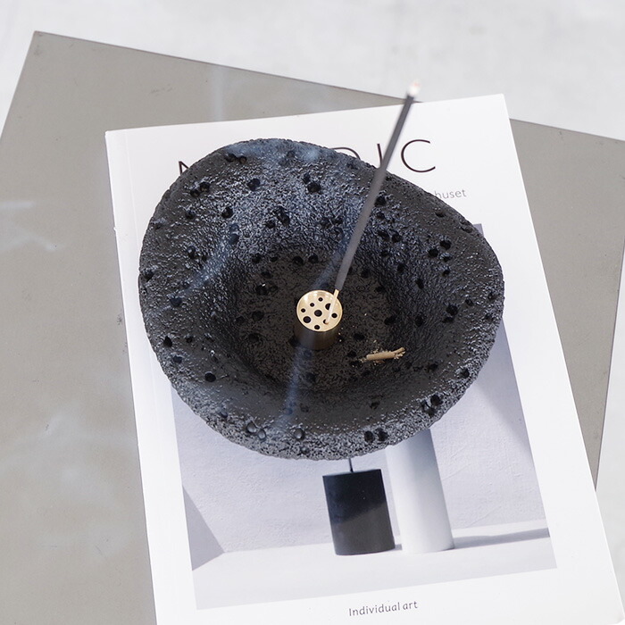 楽天市場】【お香立て コンクリート モダン】インセンスホルダー