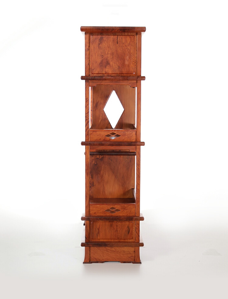 楽天市場】【総高130cm】屋久杉 飾り棚 仕様：無垢 / 素材：屋久杉油瘤