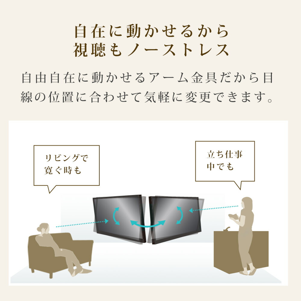 楽天市場】【エントリーでポイント10倍】テレビ 壁掛け 金具 壁掛け