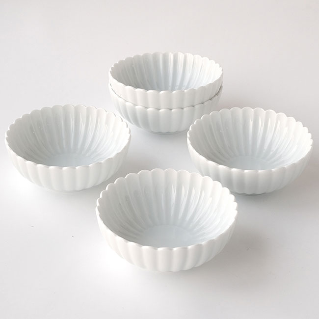 平安菊小鉢セット （刺し身鉢5、千代口5、小鉢5、とんすい5）