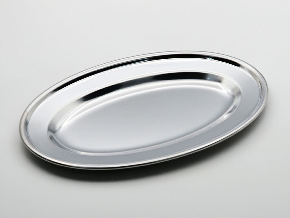 楽天市場】ステンレス皿 巻渕小判皿 8吋 19.5cm 10枚セット 食洗機対応