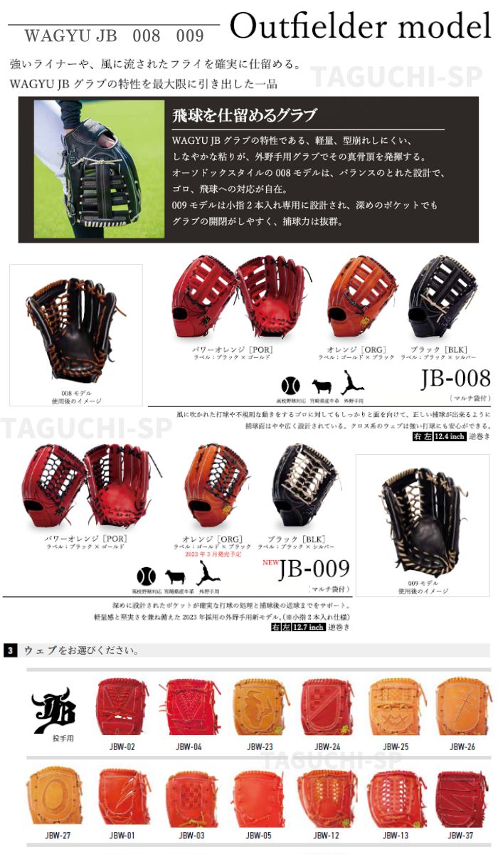 楽天市場】【WAGYU JB 硬式オーダーグラブ】和牛JB ボールパークドット
