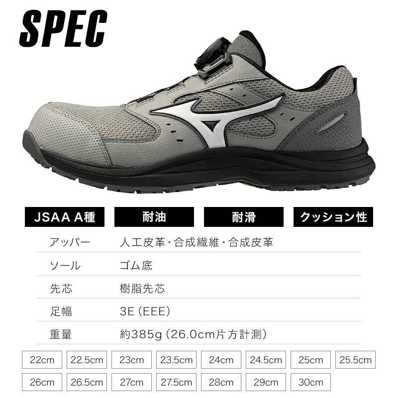 楽天市場】【予約販売】安全靴 ミズノ 新作 メンズ レディース