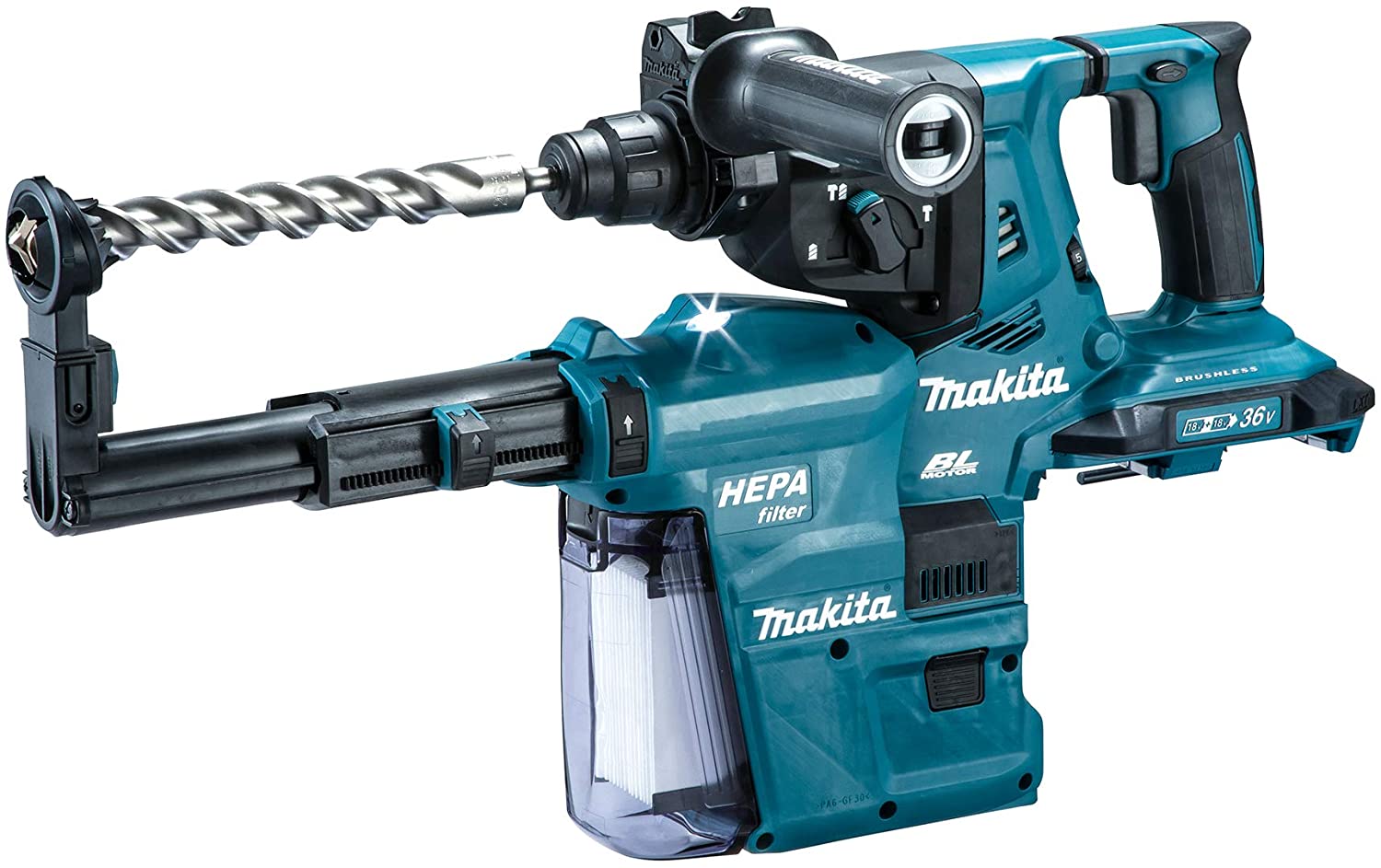楽天市場】マキタ(makita) HR282DZKV 充電式ハンマードリル 集塵