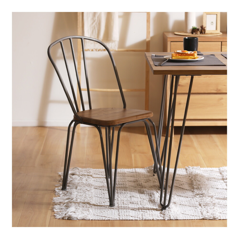 楽天市場】1290チェア 完成品 ヴィンテージ 木製 無垢材 エルム材 木目