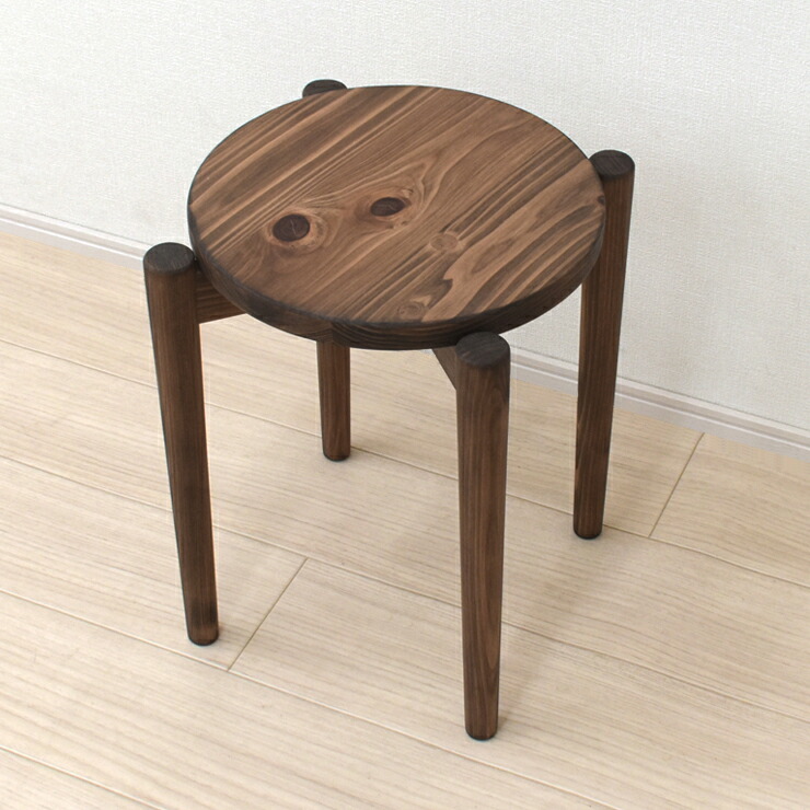 楽天市場】受注生産品 スタッキングスツール 2脚入り スリム脚 hinoki
