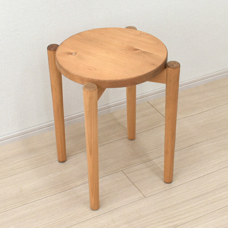 楽天市場】受注生産品 スタッキングスツール 2脚入り スリム脚 hinoki