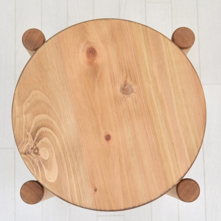 楽天市場】受注生産品 スタッキングスツール 2脚入り 極太脚 hinoki