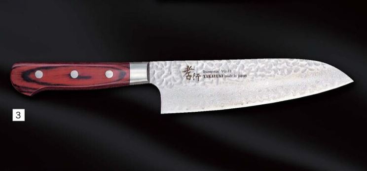 楽天市場】(特選国産品 正規品) 堺孝行 33層槌目 ダマスカス鋼 三徳