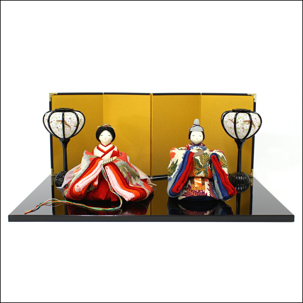 楽天市場】【送料無料】ひな人形 雛祭り【(新)古布調 古代雛飾り 金