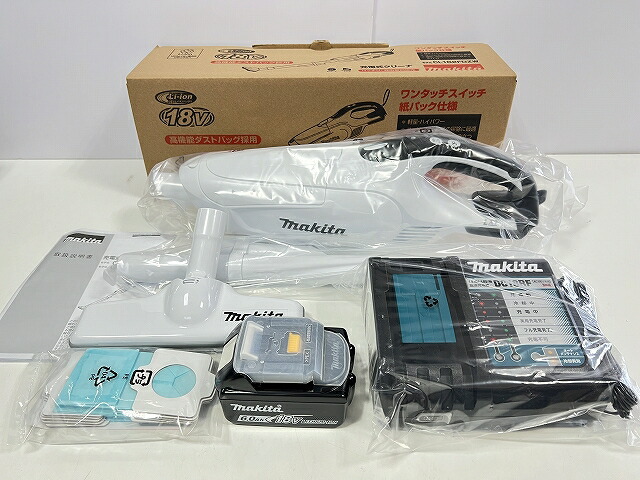 楽天市場】◎高容量6.0Ah□マキタ 充電式クリーナー CL182FD白+充電器