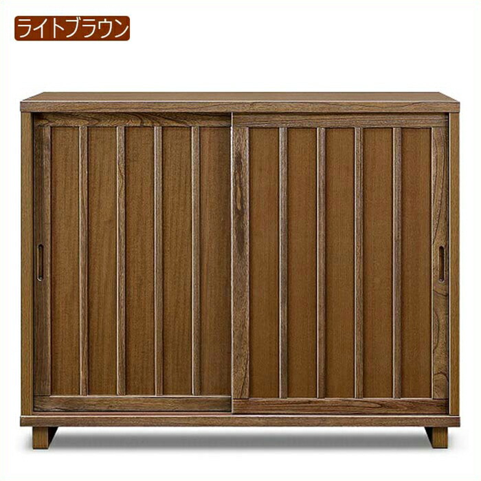 楽天市場】下駄箱 シューズボックス 完成品 和風 引き戸 幅120cm 桐