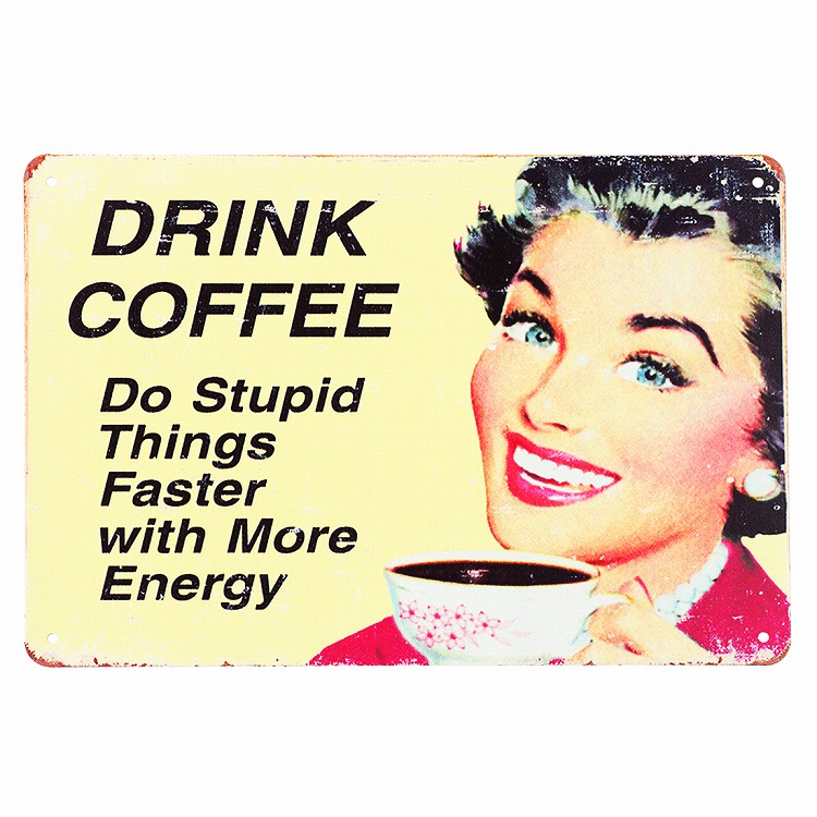 楽天市場】290円OFF】 ブリキ看板アメリカン k コーヒー dr ポスター