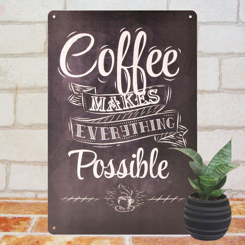 楽天市場】ブリキ看板 k コーヒー po ポスター 絵 壁掛け インテリア
