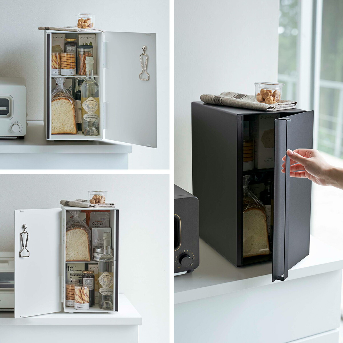 楽天市場】[ ブレッドケース タワー スリム ] 山崎実業 tower パン