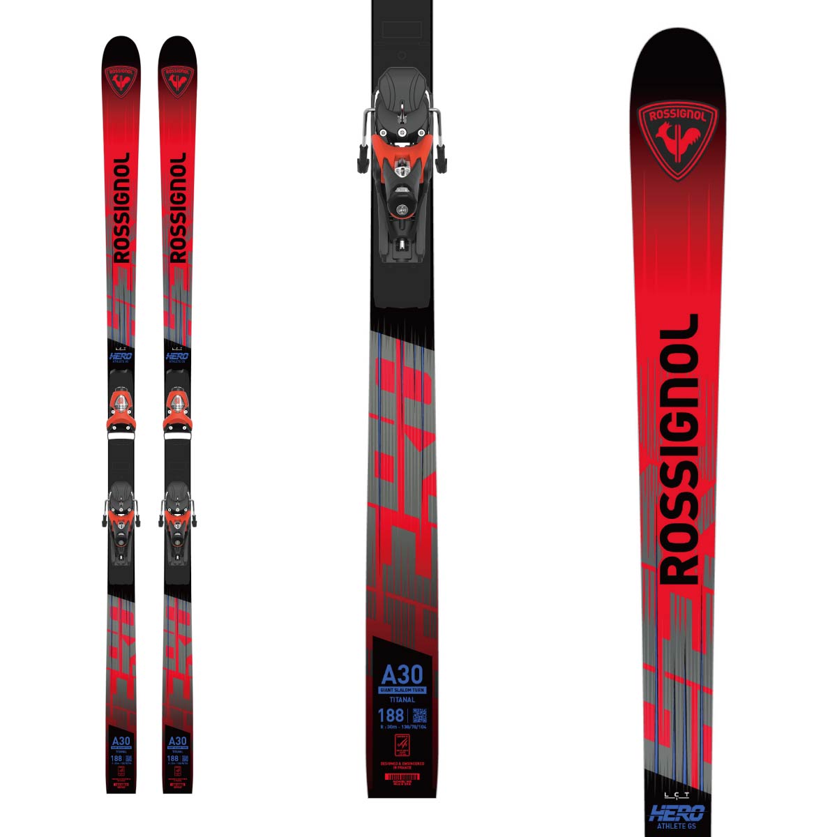 ロシニョール GS スキー板 Rossignol 188 r30 fis ビン付 【公式通販】