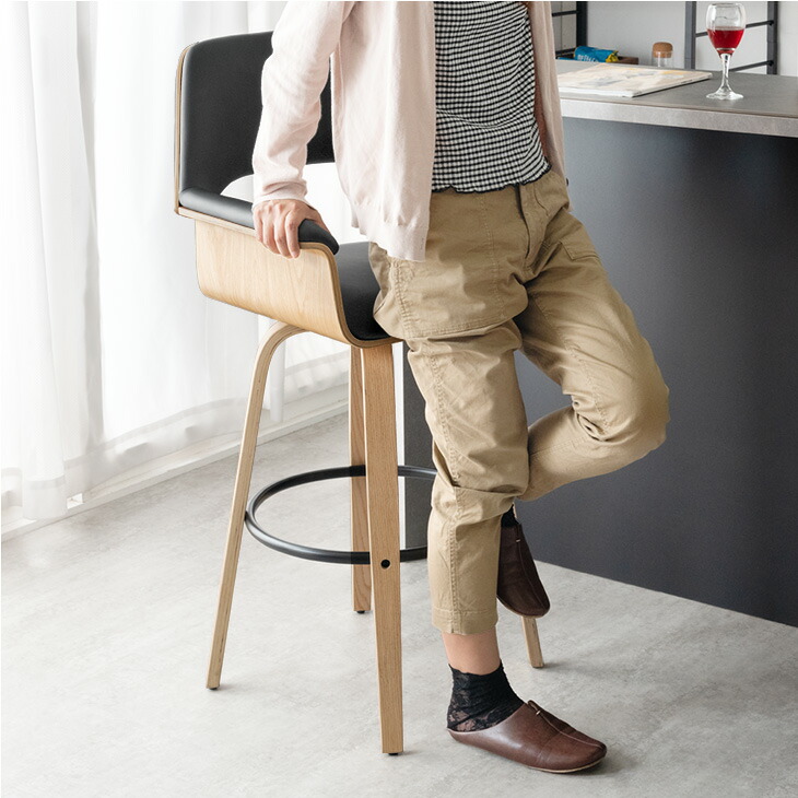 楽天市場】選べる2タイプ 木目調 カウンターチェア 1脚 / 2脚 セット