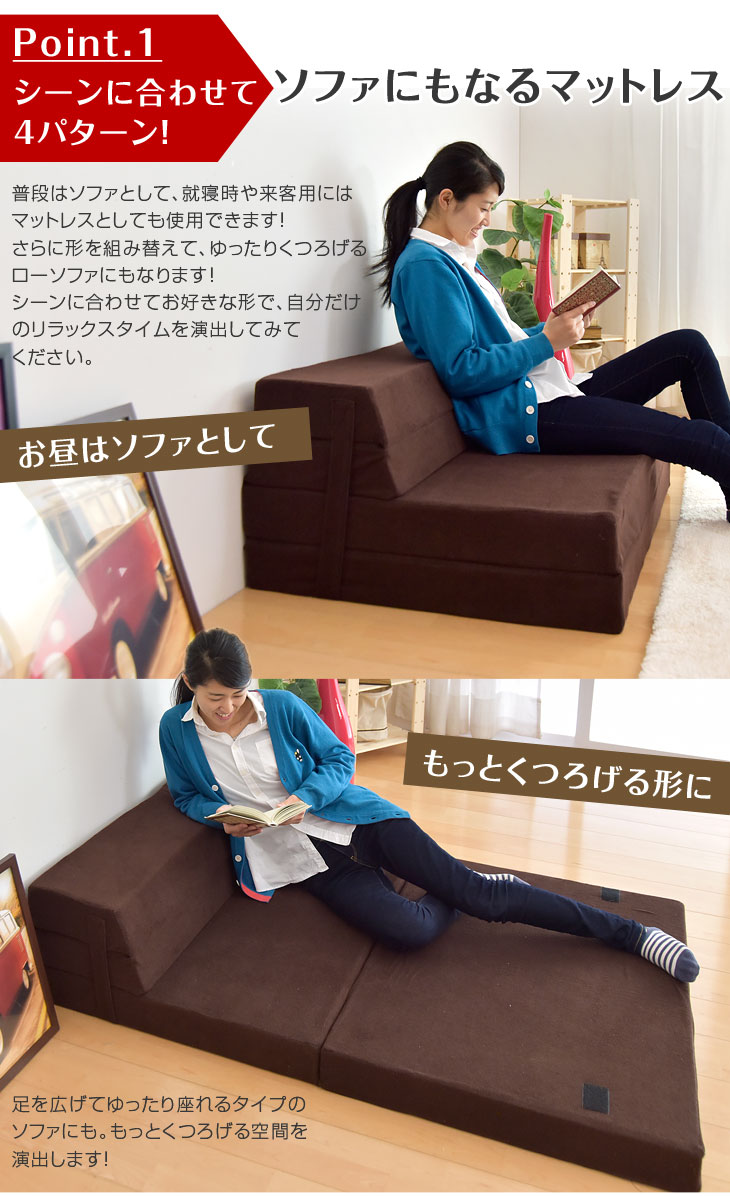 楽天市場】4WAY 高反発 マットレス ダブル 高反発マット 高反発