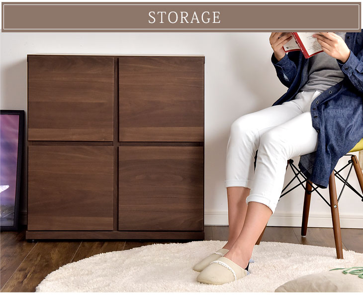 楽天市場】国産 完成品 キャビネット 木製 本棚 大川家具 収納