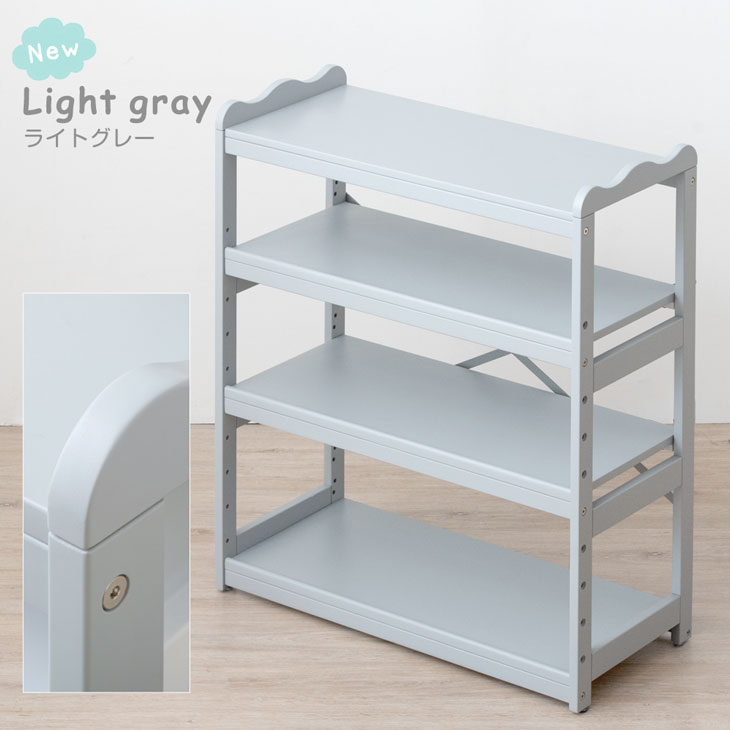 楽天市場】【楽天1位】 現役ママが考えた キッズラック 天然木 幅80 4