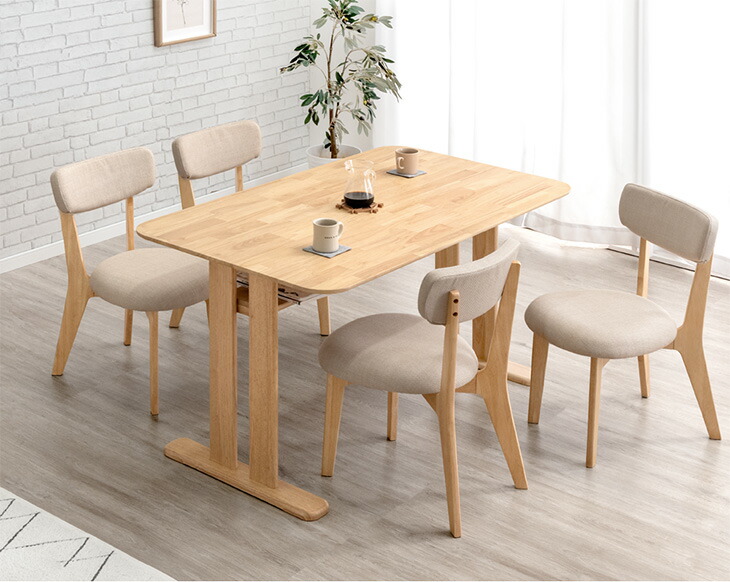 楽天市場】ダイニングチェア 1脚 / 2脚セット ファブリック 天然木