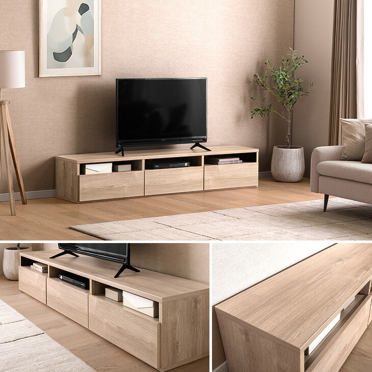 楽天市場】日本製 テレビ台 幅180cm 完成品 大川家具 収納 ロータイプ